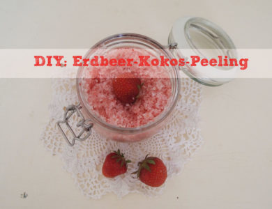 DIY: Erdbeer-Kokos-Peeling